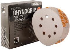 P240 Indasa Rhynogrip White line диск на 8 отверстий 125 мм