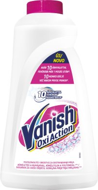 Пятновыводитель и отбеливатель жидкий для тканей Vanish Oxi Action Кристальная белизна 1 л
