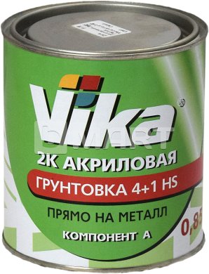 VIKA 2K акриловая грунтовка 4+1 HS чёрная, 1.42кг