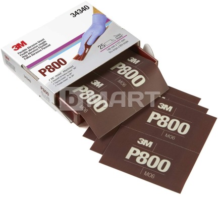 P800 Гибкий полировальный абразивный лист 3M™ CROW Hookit™