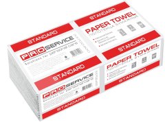 Бумажные полотенца PROService Standard V-сложения 22 см x 24 см 200шт