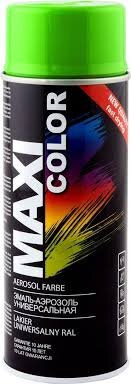 Краска универсальная желто-зеленая Maxi Color 400 мл
