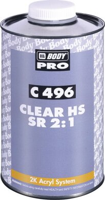  HB BODY 496 лак HS SR 2К прозрачный лак 1 л