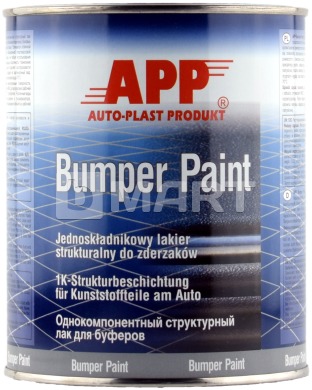 Фарба структурна для бамперів 1-компонентна APP Bumper Paint сіра