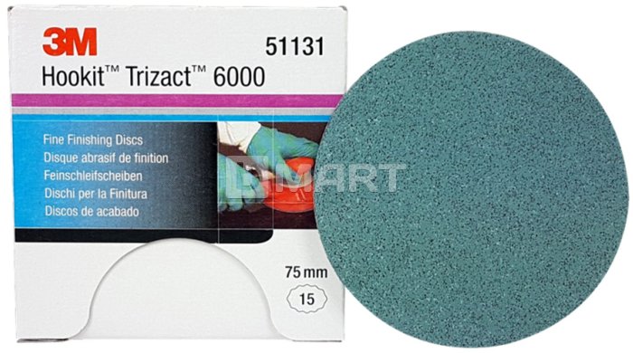 P6000 Абразивный полировальный диск Trizact 443 SA Hookit