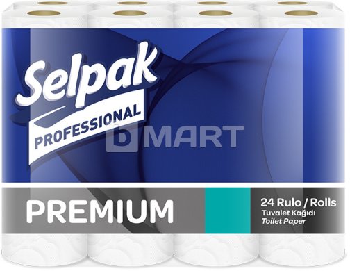 Туалетная бумага 3-слойная Selpak Pro Premium целлюлоза (24 рулона)