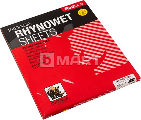P100 Indasa Rhynowet red line водостойкий латексный лист 230мм x 280мм
