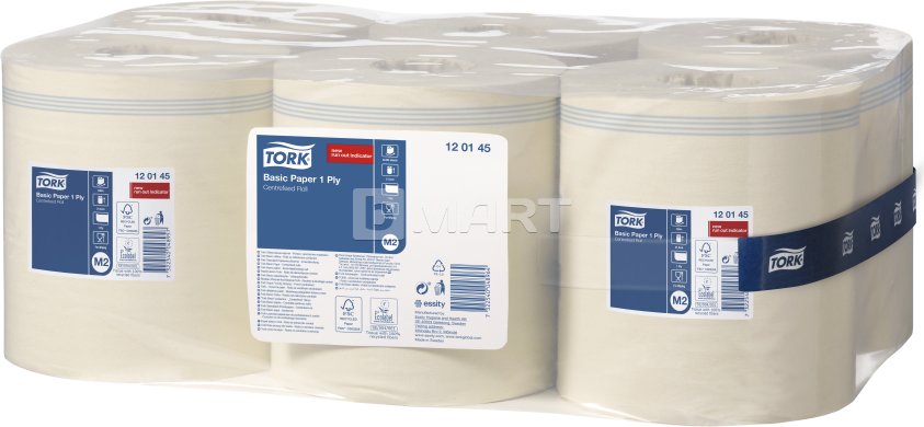 Рушники Tork Basic макси з центральною витяжкою 300 м - білі