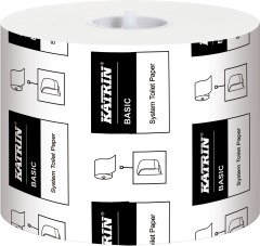 Туалетная бумага KATRIN Basic System в рулоне 115 м - белая