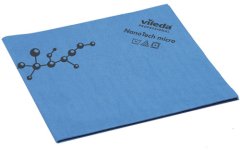 Серветка Vileda Nanotech micro 40 x 38 см, синя