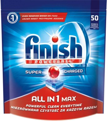 Таблетки для посудомоечных машин FINISH All in 1 Max 50 шт