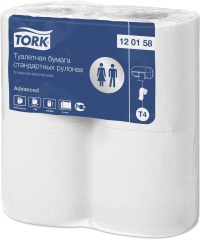 Туалетная бумага Tork в рулонах 184 листа - белая (4 рулона)
