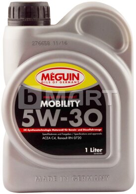 Meguin Моторное масло MOBILITY SAE 5W-30 1л 3185