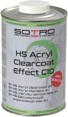 Лак бесцветный SOTRO HS Acryl Clearcoat Effect 2:1 C10 - 0.8 л