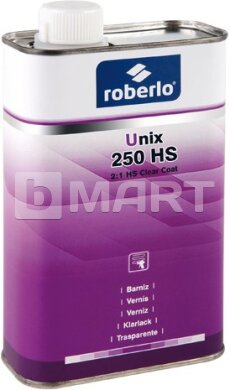 2К Акрило-уретановый прозрачный лак Roberlo UNIX 250 HS 1л