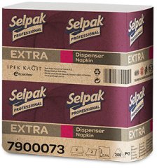 Салфетки Selpak Professional Extra для диспенсера однослойные 250 шт