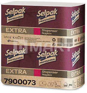 Салфетки Selpak Professional Extra для диспенсера однослойные 250 шт