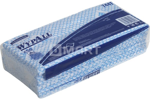 Нетканый материал Wypall X50 42.5 см x 25 см - синий