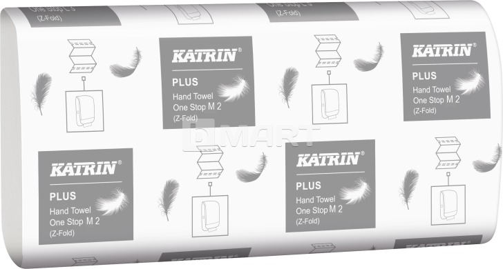 Полотенца KATRIN Plus сложения W 25 см x 23.5 см - белые