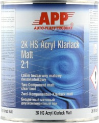 Лак безбарвний матовий APP 2K HS Acryl Klarlack Matt 1 л