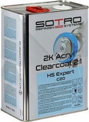 Лак бесцветный SOTRO HS Acryl Clearcoat Expert 2:1 C20 - 5 л