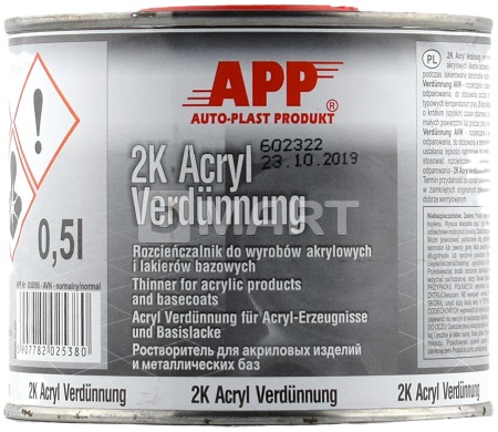 Розчинник акриловий APP 2K Acryl Verdunnung AVN