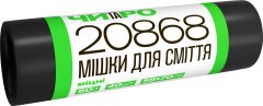 ЧИТАРО Мешки для мусора прочные, 60 л / 40 шт., 59 см x 70 см, 7.5 мкм, черные, HDPE