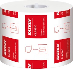 Туалетная бумага KATRIN Classic System в рулоне 92 м - белая