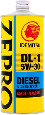 Масло моторное полусинтетическое Idemitsu Zepro Diesel DL-1 5W-30, 1л