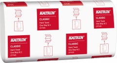 Полотенца KATRIN Classic сложения V 20.6 см x 25.5 см - белые