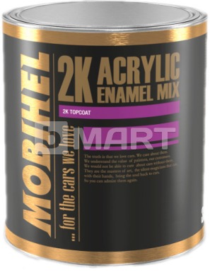 Mobihel 2K акриловая автоэмаль MIX 115 бордовая 3.5 л