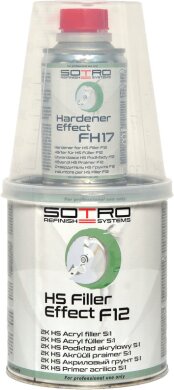 SOTRO HS Acryl fi ller 5:1 Effect F12 двухкомпонентный акриловый грунт-наполнитель 0.8 л + 0.16 л