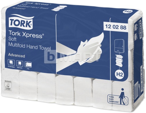Полотенца Tork Xpress узкопанельные 34 см x 21.2 см - белые