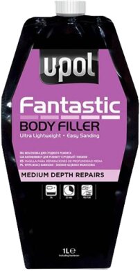 U-Pol FANTASTIC Ультра легкая шпатлевка в пластиковом пакете 1.0 л