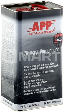 Розчинник акриловий APP 2K Acryl Verdünnung AVN нормальний 5 л