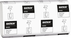 Полотенца KATRIN Basic сложения V 22.4 см x 23 см - белые