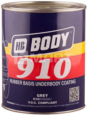HB Body 910 Антикоррозийная мастика серая 1 кг