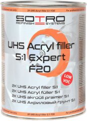 Грунт SOTRO UHS Acryl filler Expert 5:1 F20 белый 1 л