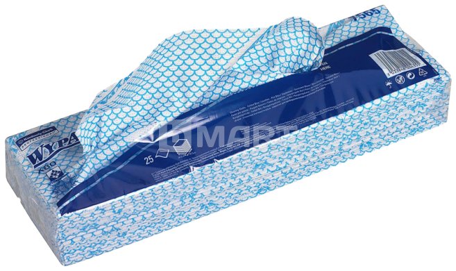 Нетканый материал Wypall X80 35 см x 42 см - синий