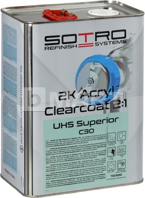 Лак бесцветный SOTRO UHS Acryl Clearcoat Superior 2:1 C30 - 5 л