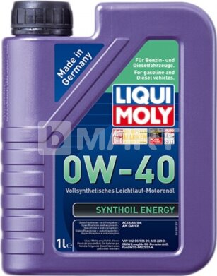 Синтетическое моторное масло Liqui Moly Synthoil Energy 0W-40 1л