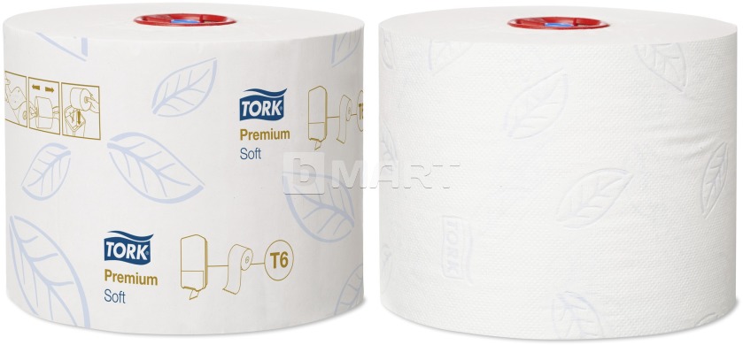Туалетная бумага Tork в миди-рулонах 90 м - белая, ультрамягкая