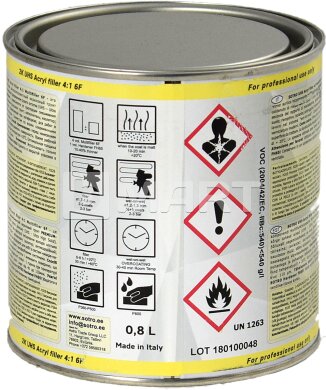 Грунт SOTRO UHS Acryl filler 4:1 Multifiller 6F белый 0.8 л