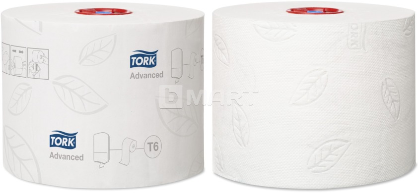 Туалетная бумага Tork в миди-рулонах 100 м - белая, мягкая