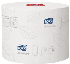 Туалетная бумага Tork в миди-рулонах 100 м - белая, мягкая