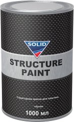 Однокомпонентная структурная краска для пластика SOLID Professional Structure Paint 1л