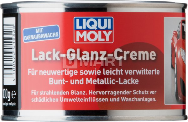 Полироль для глянцевых поверхностей Liqui Moly Lack-Glanz-Creme 0,3л