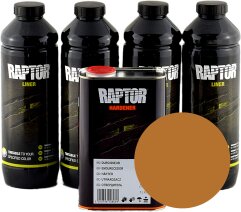 RAPTOR Прочное защитное покрытие охра - 4 л, комплект
