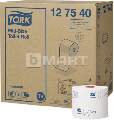 Туалетний папір Tork в міді-рулонах 135 м - білий, ультрам'який