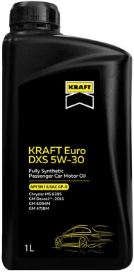 Масло моторное KRAFT Euro DXS 5W-30, 1л 708135